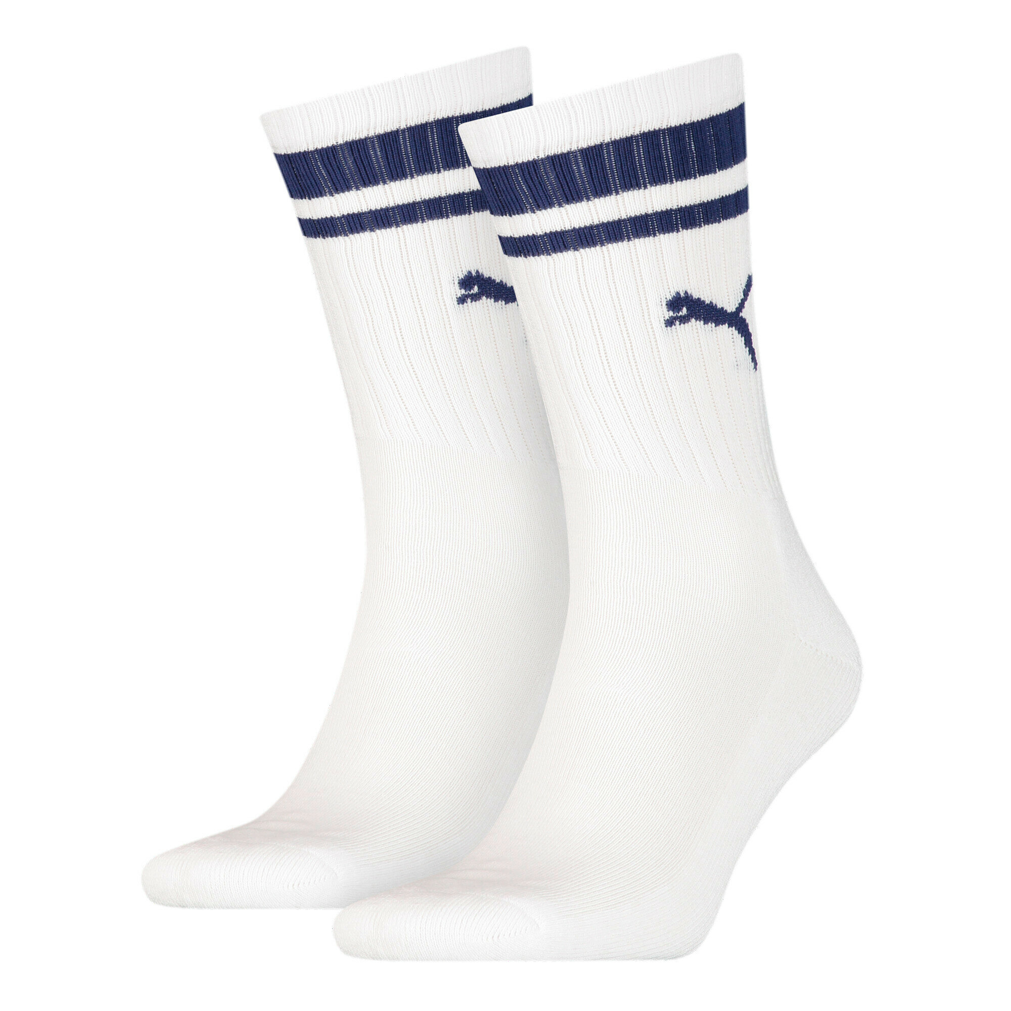 Комплект носков PUMA/90794403/PUMA CREW HERITAGE STRIPE 2P UNISEX/белый/35-38