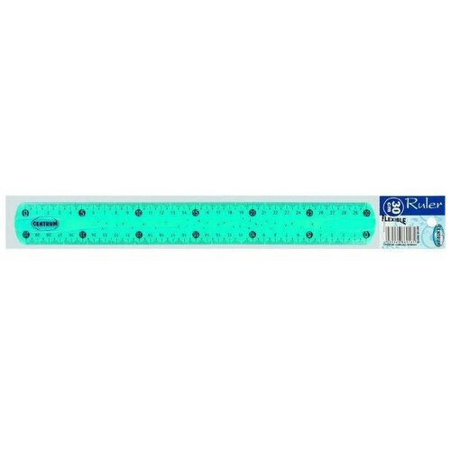 Купить CENTRUM Линейка пластиковая гибкая 30 см (86916), голубой