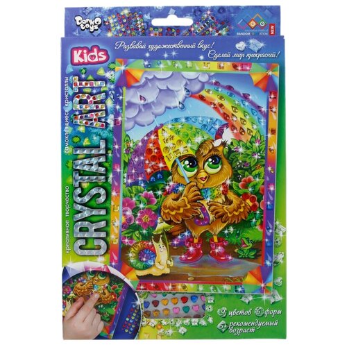 Danko Toys Набор алмазной вышивки Crystal Art Сова и радуга (Cart-01-10)