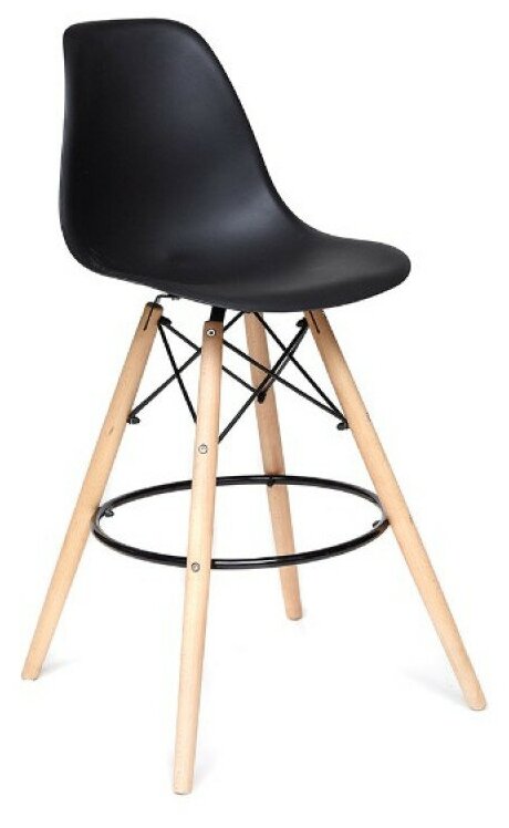 Комплект стульев Cindy Bar Chair, 4 шт., (mod. 80) (12 657) TetChair дерево/металл/пластик, 46х55х106 см, черный