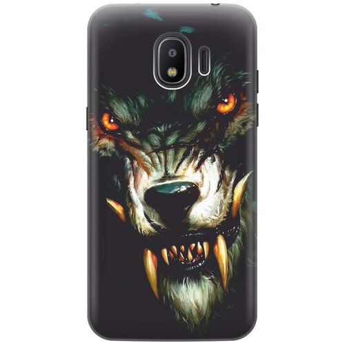 фото Cиликоновый чехол на samsung galaxy j2 (2018) / самсунг джей 2 2018 с принтом "злой оборотень" gosso