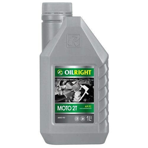 Полусинтетическое моторное масло OILRIGHT мото 2T API TС, 1 л