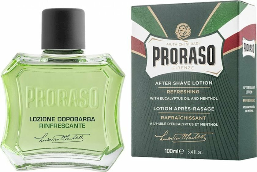 Лосьон после бритья Зеленая Эвкалипт и Ментол Proraso, 100 г, 100 мл