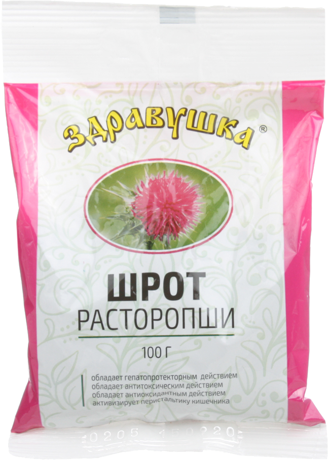 Здравушка Шрот расторопши 100 г ФО им. Пастера ООО - фото №5