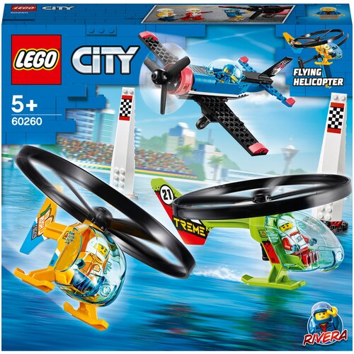 конструктор lego city 60210 воздушная полиция авиабаза 529 дет Конструктор LEGO City Airport 60260 Воздушная гонка, 140 дет.