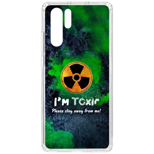 фото Чехол на huawei p30 pro kruche print toxic кruче