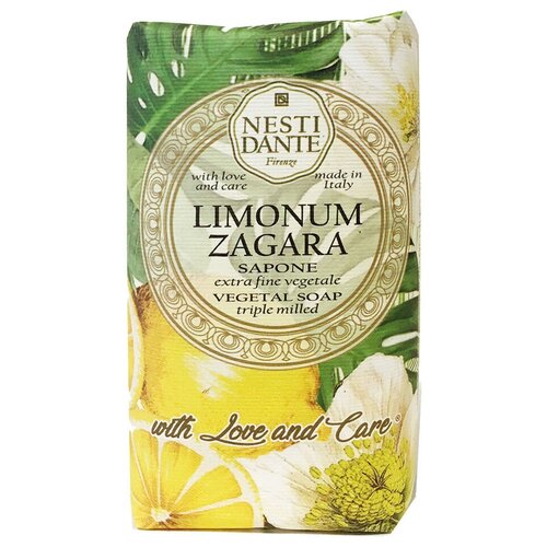 Nesti Dante Мыло кусковое Love and Care Limonum Zagara лимон, 250 мл, 250 г мыло туалетное nesti dante limonum zagara 250 мл