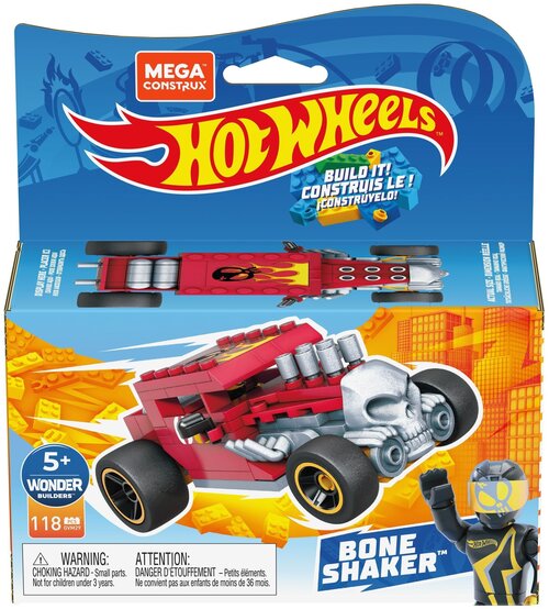 Конструктор Mega Construx Hot Wheels GVM28 Машинка гоночная, 118 дет.