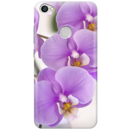 фото Gosso ультратонкий силиконовый чехол-накладка для xiaomi redmi note 5a prime с принтом "сиреневые орхидеи"