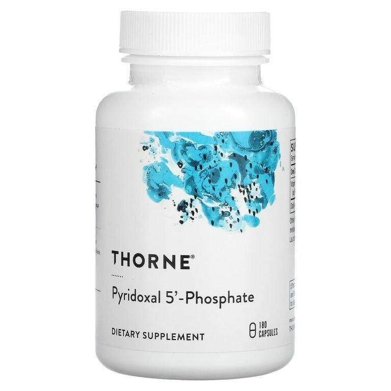 Thorne Research Pyridoxal 5'-Phosphate Пиридоксаль-5-фосфат 180 капсул