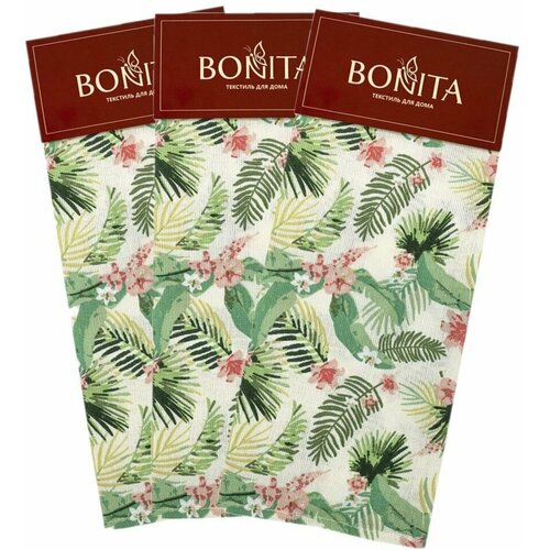 Полотенце 40*70 Bonita, рогожка, Нежность (3шт), 142558