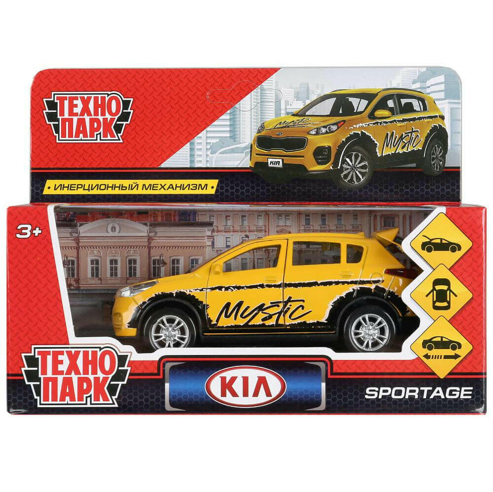 Технопарк. "Kia Sportage" Спорт арт. SPORTAGE-SPORT металл. инерц. 12см, открыв. двери и багажн. SPORTAGE-SPORT