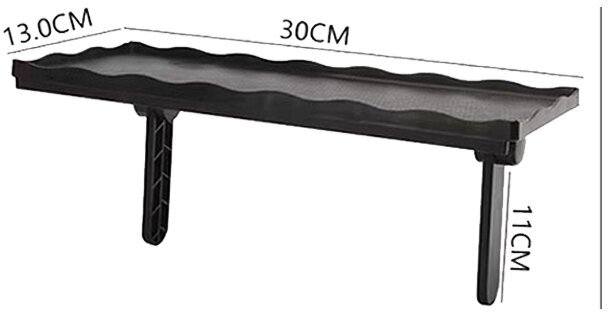 Полка для приставки ресивера роутера с установкой (креплением) на телевизор или монитор 30*13