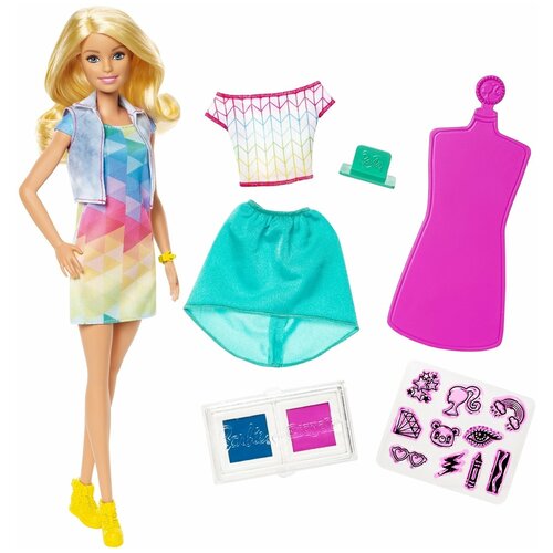 Barbie игрушка Mattel Barbie Crayola Модные наряды FRP05