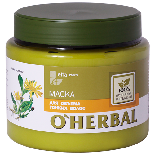 OHerbal Маска для объема тонких волос, 500 мл