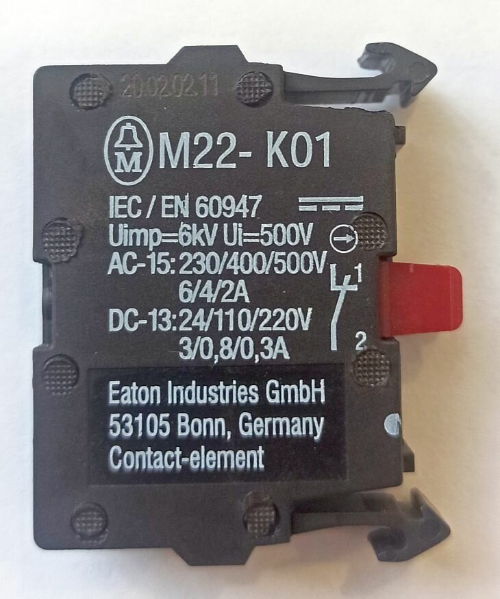 Элемент контактный M22-K01 EATON 216378