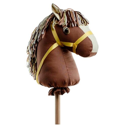 лошадка на палке коняша единорожек фея воды 90 см кд024 Лошадка на палке Коняша Лошадка Кекс (КМ018), коричневый