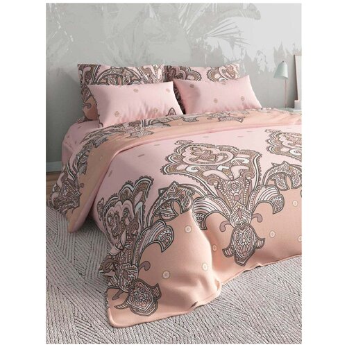 фото Текстильная лавка постельное белье galata цвет: розовый br48015 (семейное)