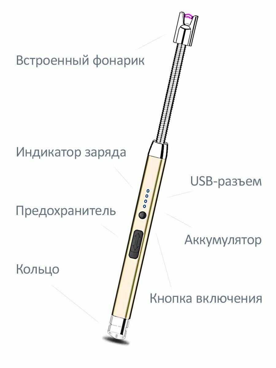 Электронная USB зажигалка для кухонной плиты - фотография № 2