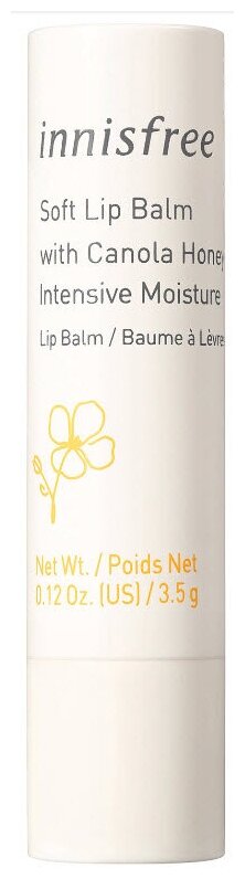 INNISFREE Интенсивно увлажняющий бальзам для губ Canola Honey Lip Balm