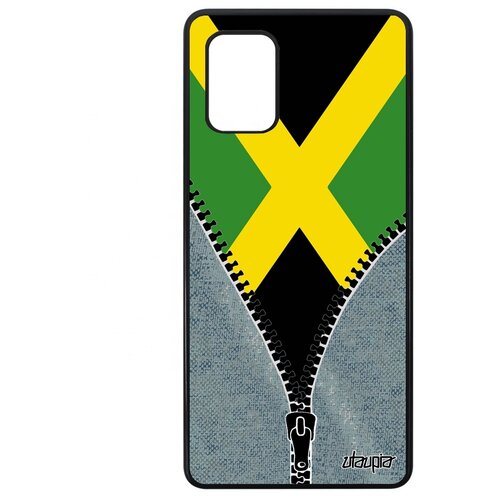фото Чехол для samsung galaxy a71, "флаг ямайки на молнии" государственный туризм utaupia