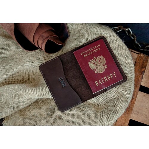 Обложка для паспорта LEWSKI 13431, коричневый