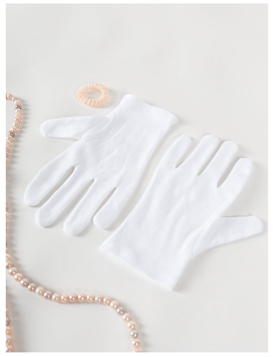 Перчатки хлопковые Safe-Store, белые, размер XL (3 пар в уп.) - фотография № 7