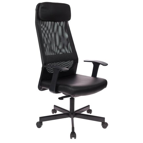 фото Компьютерное кресло easychair 651 tpu для руководителя, обивка: искусственная кожа, цвет: черный