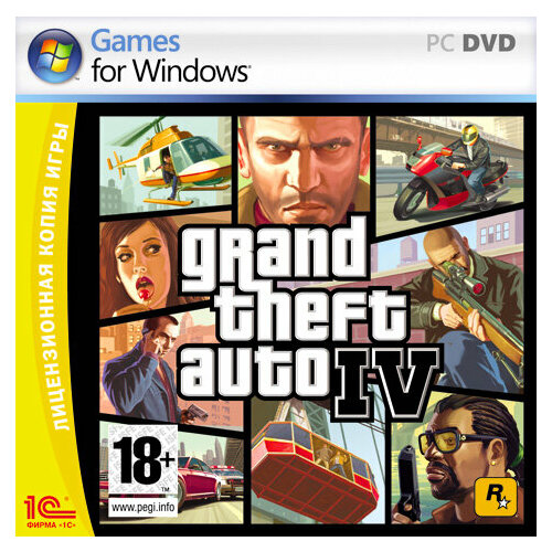 Игра для компьютера: Grand Theft Auto IV + Vice City + San Andreas (Jewel диск)