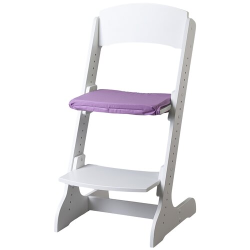 фото Набор: растущий стул alpika-brand eco materials сlassic, белоснежка плюс мягкая сидушка на сидение черничная