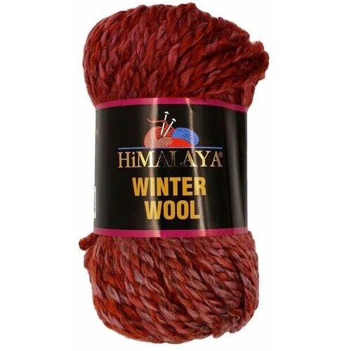 new winter women wool HIMALAYA Winter Wool, 100 грамм, 70 метров, 80% акрил, 20% шерсть 02 терракот