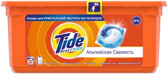 Tide капсулы Альпийская свежесть, контейнер, 30 шт.