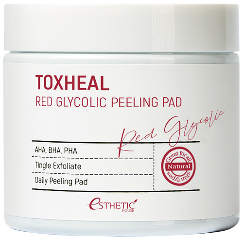 Esthetic House Пилинг-диски Toxheal Red Glyucolic Peeling Pad, 100 мл