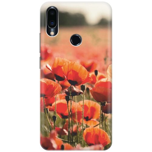 фото Re:pa накладка transparent для meizu note 9 с принтом "маки"