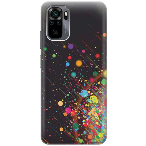 фото Ультратонкий силиконовый чехол-накладка для xiaomi redmi note 10 с принтом "яркое настроение" gosso