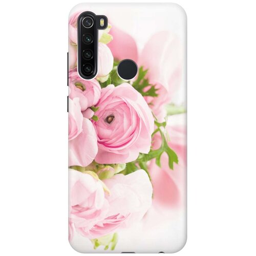 фото Ультратонкий силиконовый чехол-накладка для xiaomi redmi note 8t с принтом "розовые розы" gosso