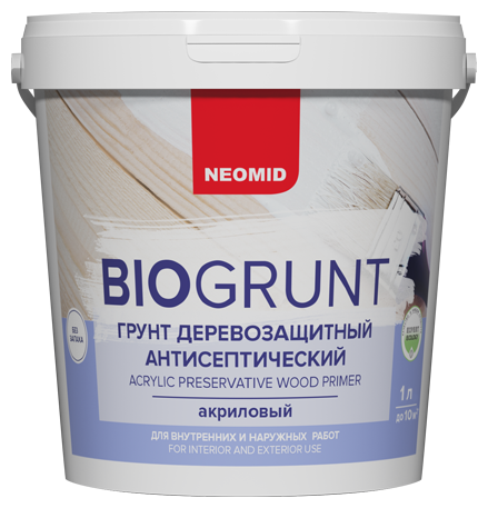 Грунтовка NEOMID BioGrunt антисептическая для деревянных поверхностей
