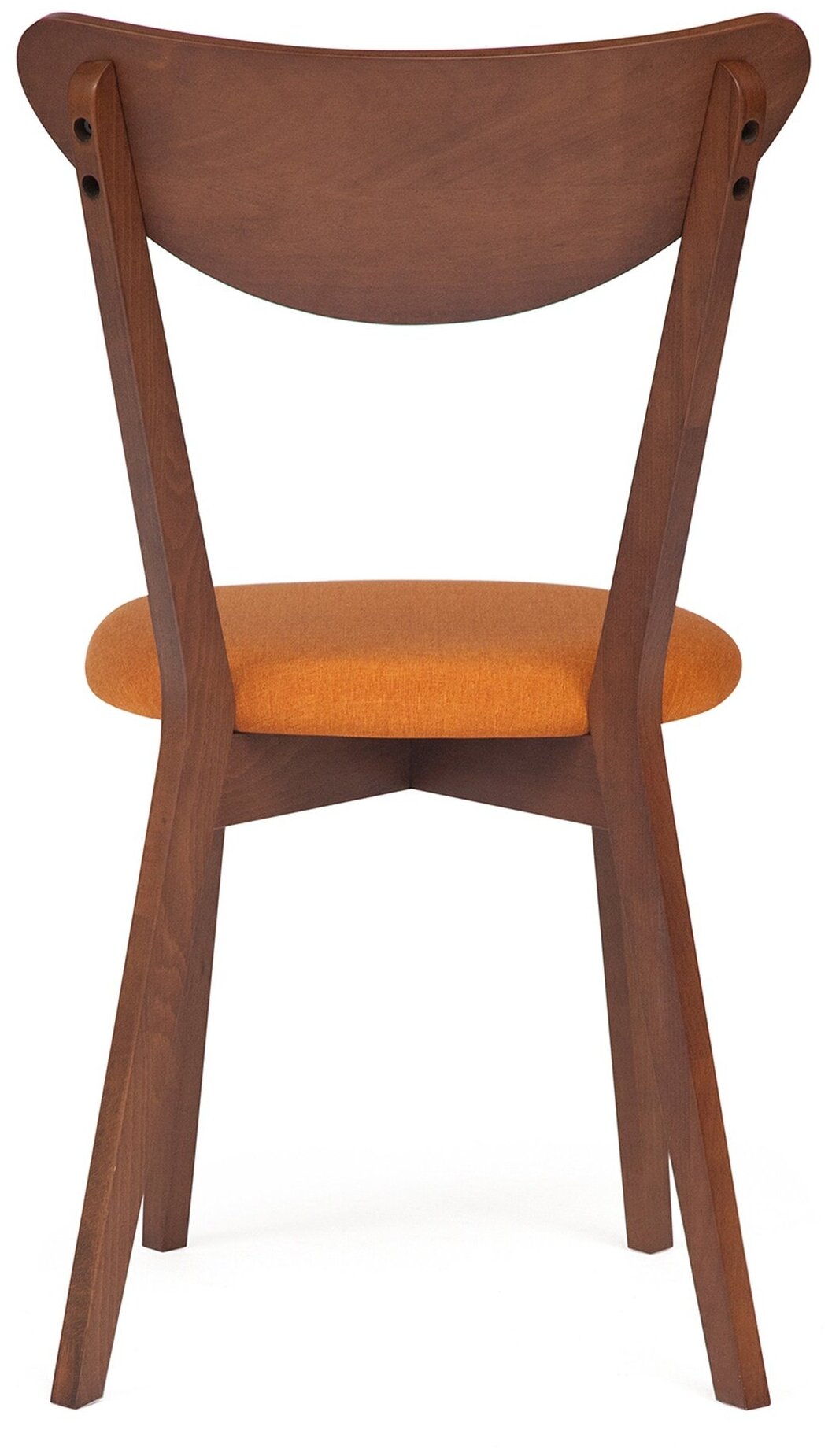 Комплект стульев TetChair MAXI, массив дерева/текстиль, 2 шт., цвет: оранжевый/коричневый - фотография № 6