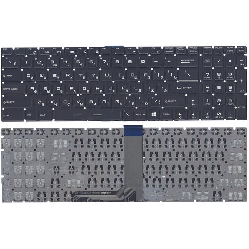 Клавиатура для ноутбука MSI GS60 GS70 GP62 GL72 GE72 GT72 черная без рамки 2500₽