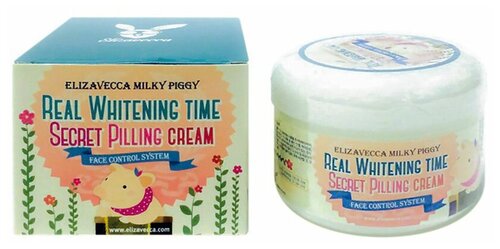 Elizavecca Увлажняющий крем Milky Piggy Real Whitening Time Secret Pilling Cream, 100 мл