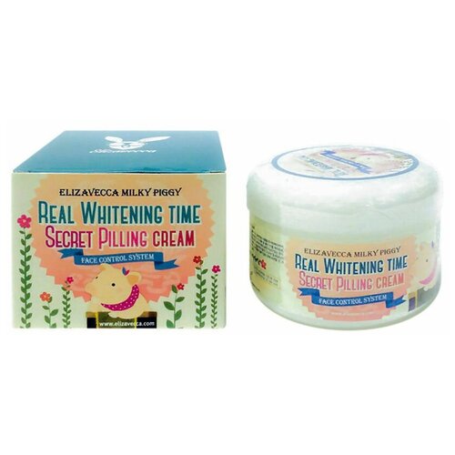 Elizavecca Увлажняющий крем Milky Piggy Real Whitening Time Secret Pilling Cream, 100 мл