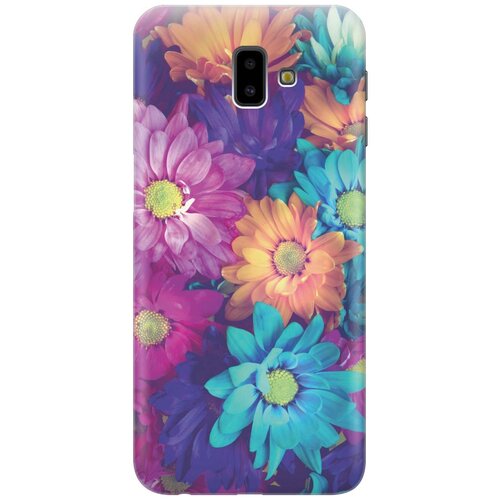 фото Gosso ультратонкий силиконовый чехол-накладка для samsung galaxy j6+ (2018) с принтом "много цветов"
