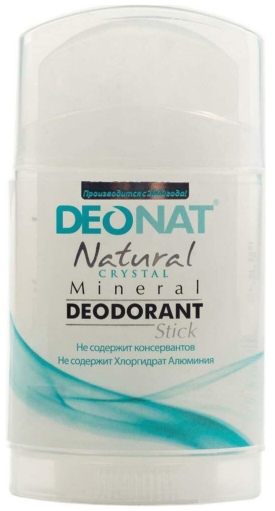   DEONAT Natural Crystal Mineral Deodorant Stick, 100 