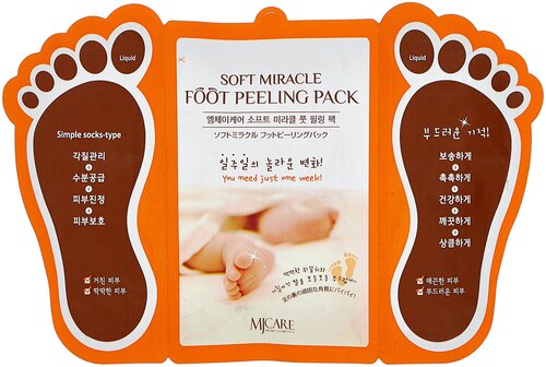 MIJIN Cosmetics Пилинг для ног Foot peeling pack, 30 мл, 30 г