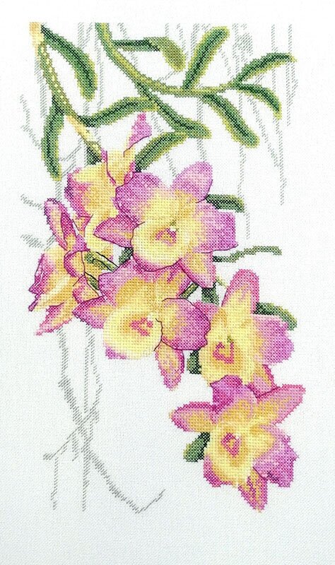 Набор для вышивания Марья Искусница Орхидеи, 15х25 см (ND. МИ.04.004.16)