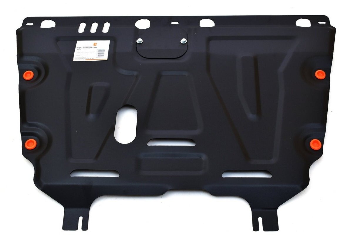 Защита картера двигателя и кпп для ford mondeo 2014-, v-2.5 (сталь 2 мм) alf0737st