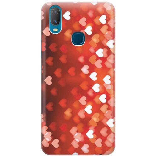 фото Cиликоновый чехол на vivo y11 / виво у11 с принтом "бокэ из красных сердечек" gosso