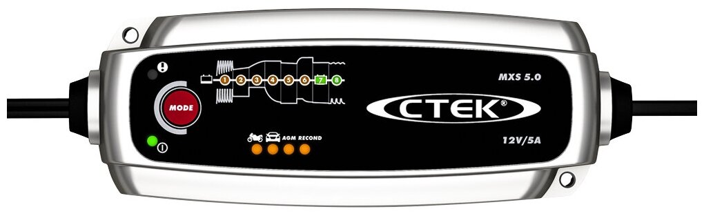 Зарядное устройство Ctek MXS 5.0 (+ Салфетки из микрофибры для любых задач в подарок!) - фото №1