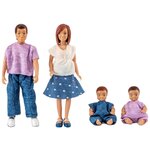 Куклы для домика Lundby Семья с двумя малышами, 60806300 - изображение