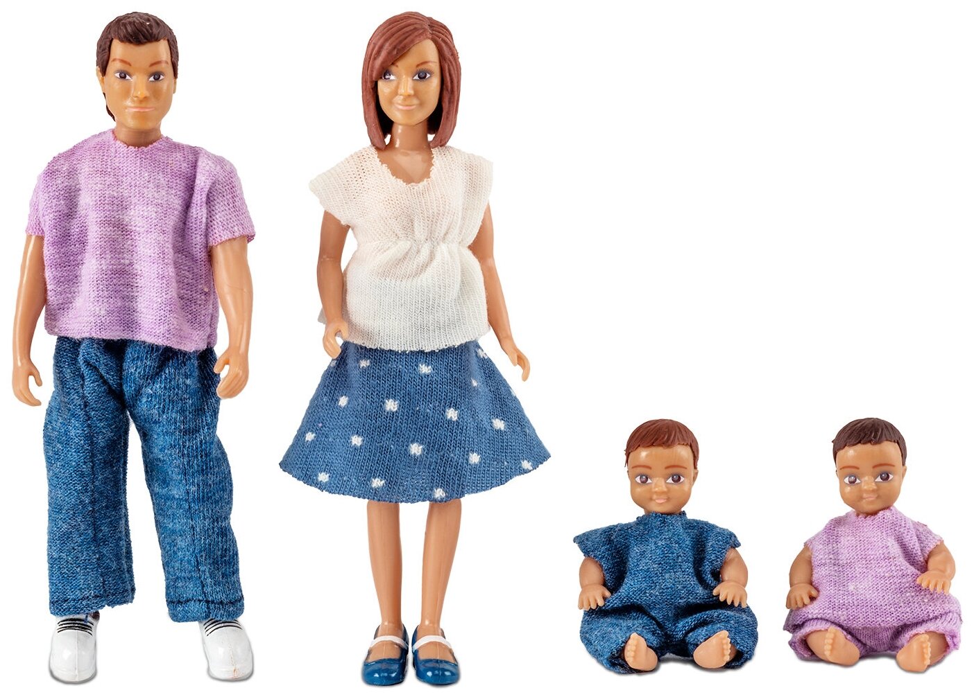 Куклы для домика Lundby Семья с двумя малышами 60806300